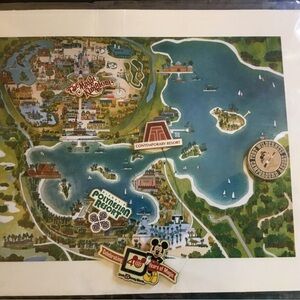 VINTAGE Walt Disney World 40th Anniversary pin set